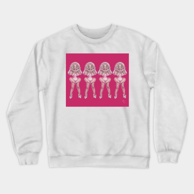 Violet Chachki (pink) Crewneck Sweatshirt by AAHarrison